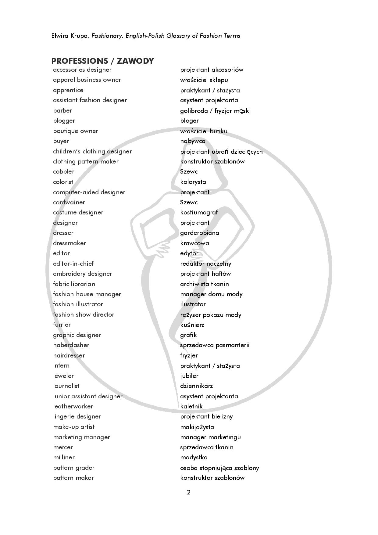 Fashionary - strona 2 - Fashionable English